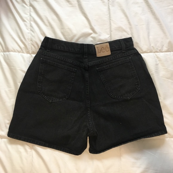 Lee Pants - Vintage Black denim Lee shorts